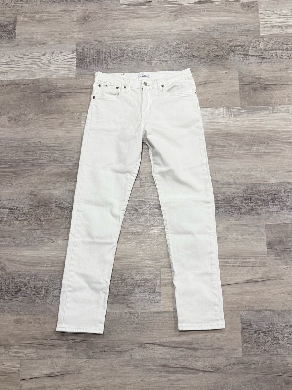 Polo by Ralph Lauren White Sullivan Slim Jeans